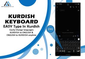 Kurdish English Keyboard Affiche