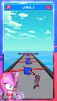 Amy Blue Hedgehog Runner स्क्रीनशॉट 2