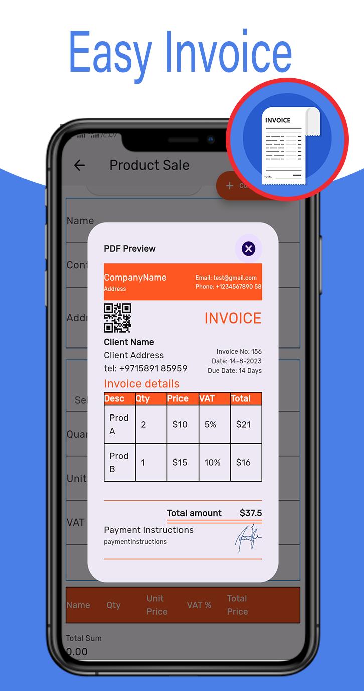 Smart invoice maker estimate apk 