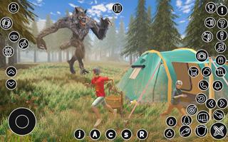 Wild Forest Werewolf Games 3D Affiche