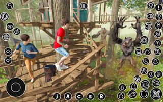 Wild Forest Werewolf Games 3D syot layar 1