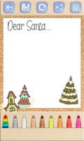 écrire une lettre au Père Noël - cartes de Noël Affiche
