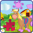 Puzzles on the farm. آئیکن