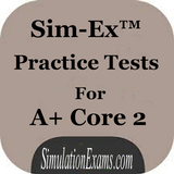 آیکون‌ Sim-Ex Practice Test:A+ Core 2
