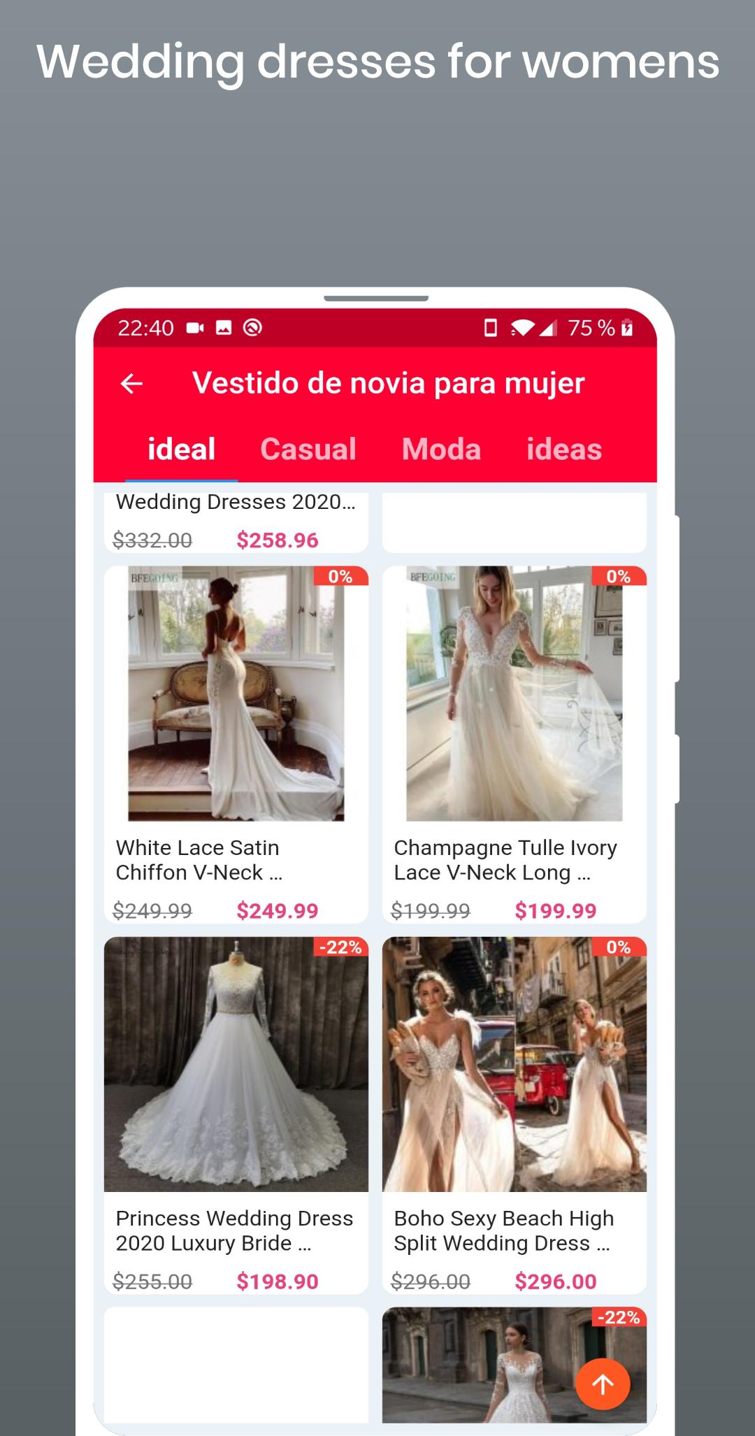 Robes de mariée en ligne,achat de robes de mariée. APK pour Android  Télécharger