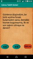 Çıkma Teklifi Sözleri تصوير الشاشة 1