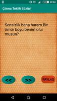 Çıkma Teklifi Sözleri تصوير الشاشة 2