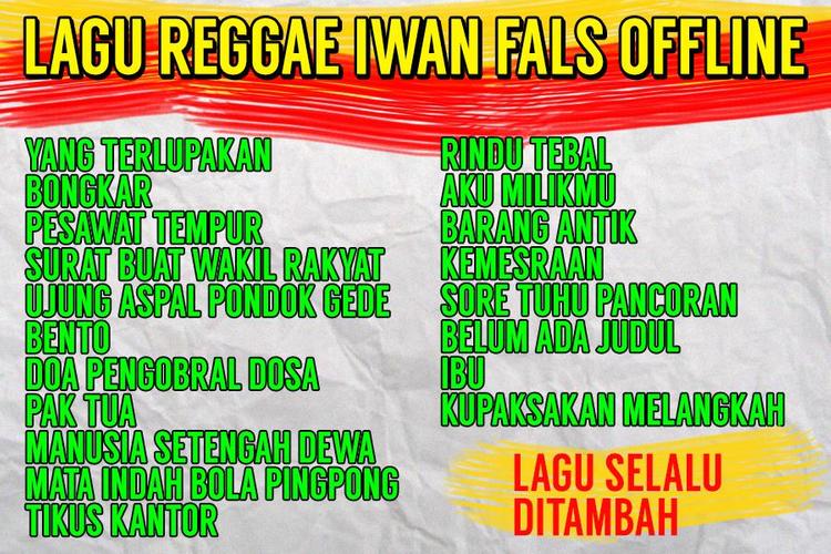 Lagu Iwan Fals Versi Reggae Ska Lengkap For Android Apk Download Masukkan nama lagu ke kotak pencarian untuk cari lagu yang anda inginkan.
