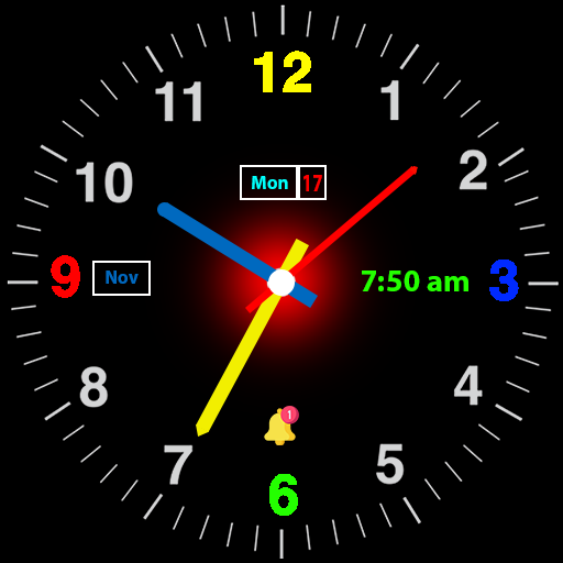 Analog Digital Clock Wallpaper