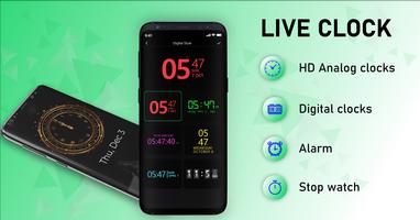 часы на экран: умные часы Clock Widget скриншот 3