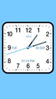 Analog Clock Square captura de pantalla 2