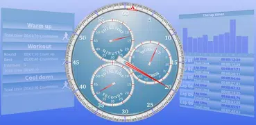 Analog Interval Stopwatch - hi
