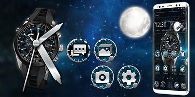 Cool analog watch theme screenshot 3