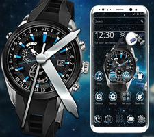 Cool analog watch theme poster