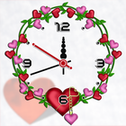 Heart clock live wallpaper free 圖標