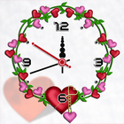 Heart clock live wallpaper free-icoon