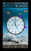 Aquarium Clock Affiche