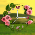 Rose clock live wallpaper icône