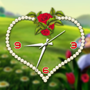 Rose clock live wallpaper aplikacja