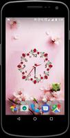 Rose clock live wallpaper captura de pantalla 3