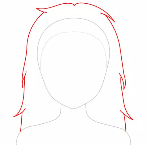 Como Desenhar Cabelo de Anime  Cabelo Feminino de Anime Simples de Fazer 