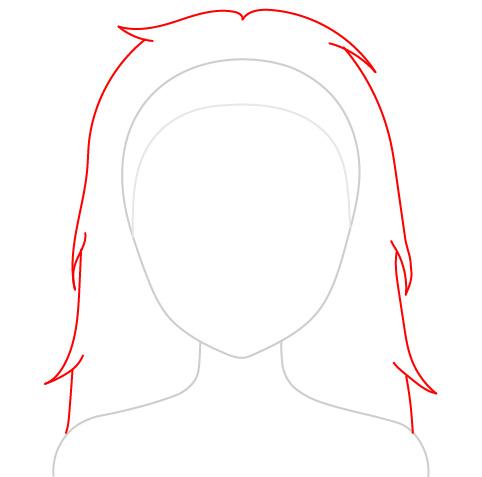 How to draw anime hair