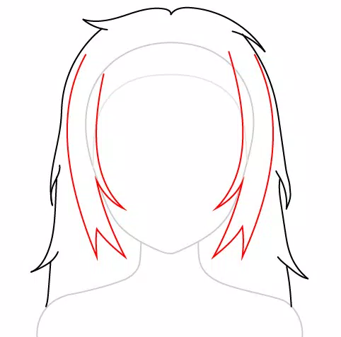 Cabelos  Anime girl hairstyles, Anime drawings for beginners, How