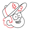 Gravity Falls dersleri çizin simgesi