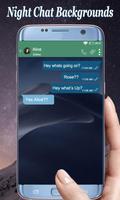 Dark Chat Screen Themes – Nigh captura de pantalla 2