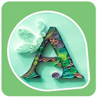 Quilling Alphabet stickers: Alphabet WAStickerApps Zeichen