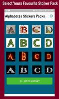 Quilling Alphabet stickers: Alphabet WAStickerApps capture d'écran 2