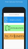 Calculus Formulas Poster