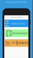 Calculus Formulas Affiche