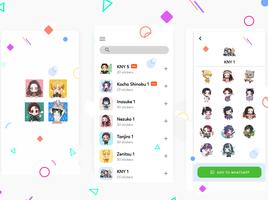 KNY Anime Sticker plakat