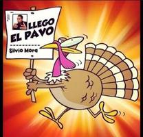 Llego el Pavo Boton Cartaz