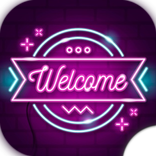 Neon Stickers WAStickersApp