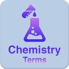 Chemistry dictionary and terms icon