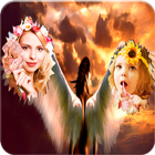 Angel ikili fotoğraf çerçeveleri simgesi