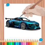 Einfaches Malbuch: Auto Malvorlage