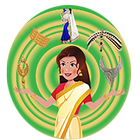 Super Indian Saree Sticker App आइकन