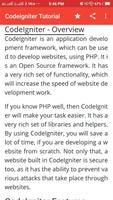 Learn Codeigniter (Tutorial) Affiche