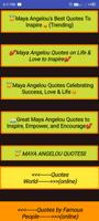 Maya Angelou Poems & Quotes پوسٹر