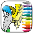 ANGELS AND GODDESS Coloring Pages আইকন