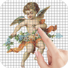 Angels Color by Number - Pixel Art Game icône