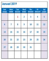 Malaysia Kalendar 2019 पोस्टर