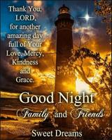 Good Night Wishes & Blessings Affiche