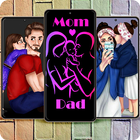Icona Mom Dad Wallpaper