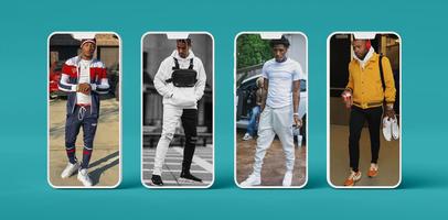 Black Men Clothing Fashion تصوير الشاشة 2