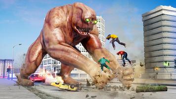 Angry Monster City Attack syot layar 3