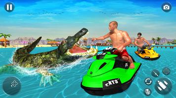 Angry Crocodile Animal Attack poster